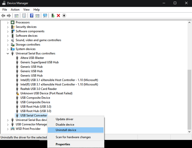 usb blaster not detected by quartus